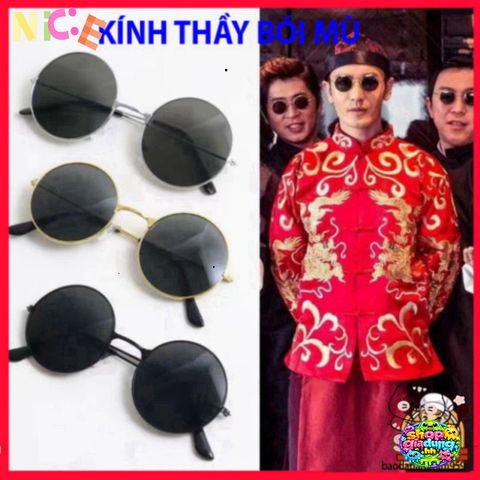 Kính Mát Thầy Tướng 305 - Phong Cách Trung Hoa Cổ Trang Chống UV400 Cho Tết và Ảnh Cưới, Phụ Kiện Thời Trang Nữ