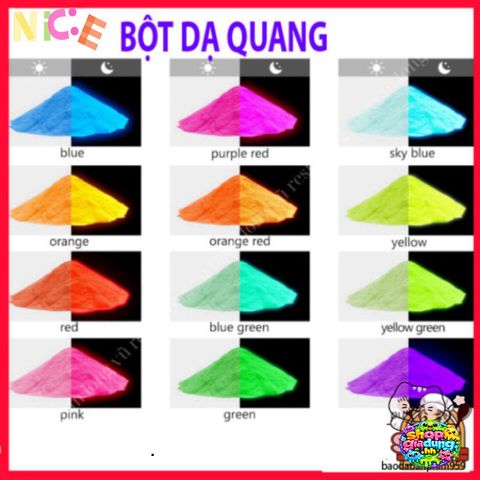 Bộ 12 Bột Dạ Quang Resin Phát Sáng - Sáng Tạo Nghệ Thuật, Trang Sức Đẹp Mắt, Phù Hợp Sơn Móng Tay và Chế Tác DIY
