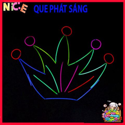 Que Phát Sáng Dạ Quang 100 Chiếc - Vòng Đeo Tay Sáng Tạo Cho Buổi Tiệc Đêm, Dụng Cụ Vui Chơi An Toàn Cho Trẻ Em và Người Lớn