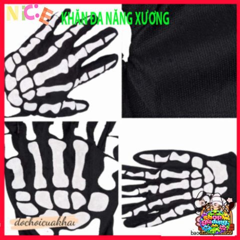 Khẩu Trang Đầu Lâu Xương Cá Đa Năng - Khăn Lanh Thoáng Mát, Chống Nắng, Phụ Kiện Thời Trang Cho Mọi Hoạt Động Ngoài Trời 50cm