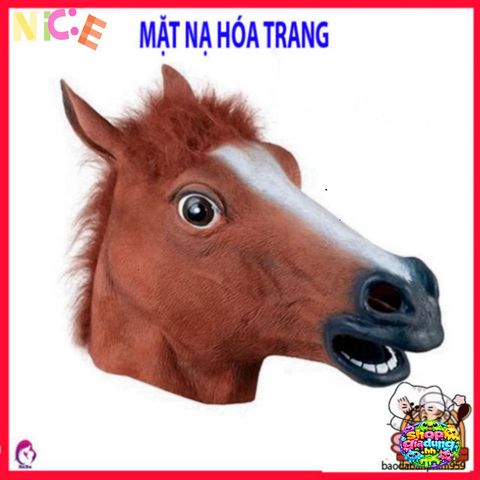 Mặt Nạ Latex Ngựa Halloween - Phụ Kiện Hóa Trang Cho Tiệc Tùng Độc Đáo Dành Cho Người Lớn Và Trẻ Em