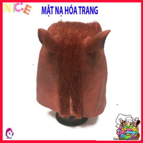 Mặt Nạ Latex Ngựa Halloween - Phụ Kiện Hóa Trang Cho Tiệc Tùng Độc Đáo Dành Cho Người Lớn Và Trẻ Em