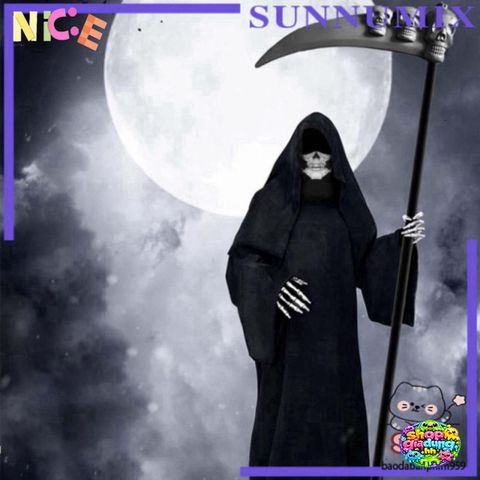 Bộ Trang Phục Halloween Thần Chết 3 Món - Áo Choàng và Găng Tay Xương Độc Đáo cho Tiệc Hóa Trang và Lễ Hội Ma Quái