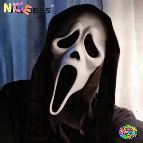 Mặt nạ Ghostface La hét Kinh dị - Đồ trang trí Halloween Cosplay cho bữa tiệc hóa trang và sự kiện đặc biệt