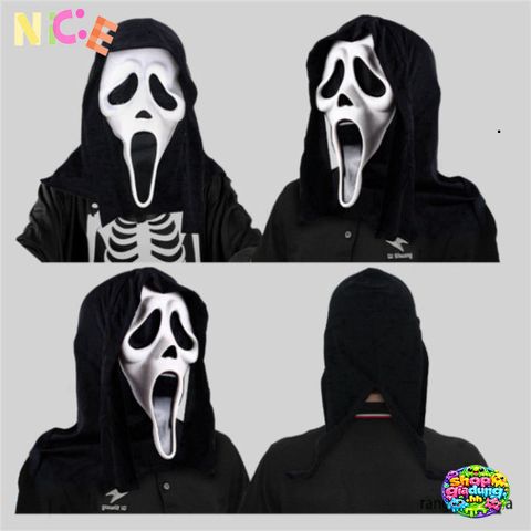 Mặt nạ Ghostface La hét Kinh dị - Đồ trang trí Halloween Cosplay cho bữa tiệc hóa trang và sự kiện đặc biệt