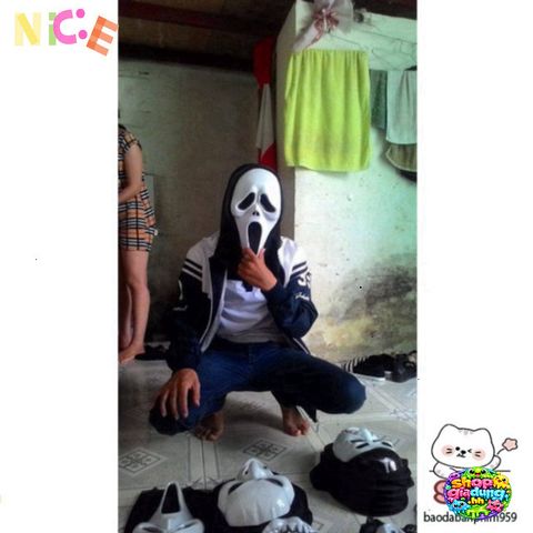 Mặt Nạ Thần Chết Scream Halloween Cao Cấp - Phụ Kiện Kinh Dị Độc Đáo Cho Tiệc Hóa Trang, Dạ Hội Ấn Tượng