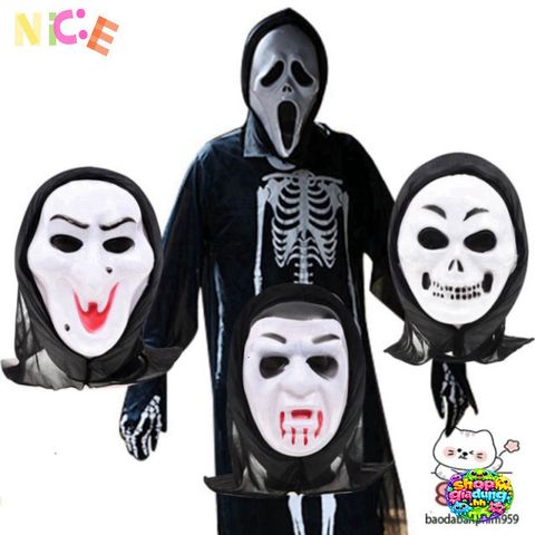 Mặt Nạ Thần Chết Scream Halloween Cao Cấp - Phụ Kiện Kinh Dị Độc Đáo Cho Tiệc Hóa Trang, Dạ Hội Ấn Tượng
