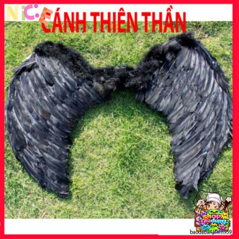 Cánh Thiên Thần Cosplay Lông Vũ - Phụ Kiện Hóa Trang Halloween Trẻ Em và Người Lớn, Nhiều Màu Sắc Đẹp Mắt