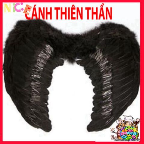 Cánh Thiên Thần Cosplay Lông Vũ - Phụ Kiện Hóa Trang Halloween Trẻ Em và Người Lớn, Nhiều Màu Sắc Đẹp Mắt