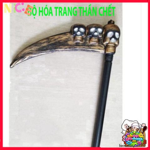Áo Choàng Halloween Thần Chết Bí Ẩn 120cm Kèm Mặt Nạ Đầu Lâu - Trang Phục Hóa Trang ấn Tượng cho Tiệc Tùng hoặc Lễ Hội