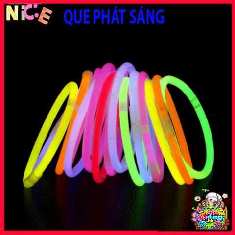 Bộ 100 Que Phát Sáng Dạ Quang Với 100 Đầu Nối - Vòng Đeo Tay Nhiều Màu Sắc Vui Nhộn Cho Tiệc Tối và Hoạt Động Ngoài Trời