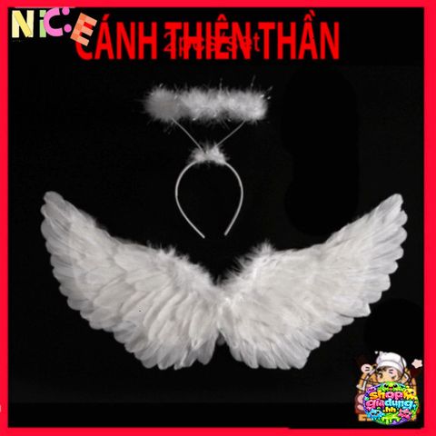 Cánh Thần Lông Vũ Màu Trắng Cho Bé Từ 1-4 Tuổi - Phụ Kiện Dễ Thương, Thiết Kế Đáng Yêu, Thoải Mái Và Êm Ái