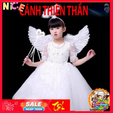 Cánh Thiên Thần Cosplay Dễ Thương - Phụ Kiện Tiệc Halloween & Giáng Sinh - Đồ Hóa Trang Độc Đáo cho Trẻ Em và Người Lớn