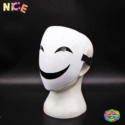 Mặt Nạ Hoạt Hình Nụ Cười Trắng Sáng - Phụ Kiện Cosplay Halloween Cho Nam Nữ, Sự Kiện Tiệc Tùng và Lễ Hội