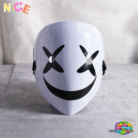 Mặt Nạ Hoạt Hình Nụ Cười Trắng Sáng - Phụ Kiện Cosplay Halloween Cho Nam Nữ, Sự Kiện Tiệc Tùng và Lễ Hội
