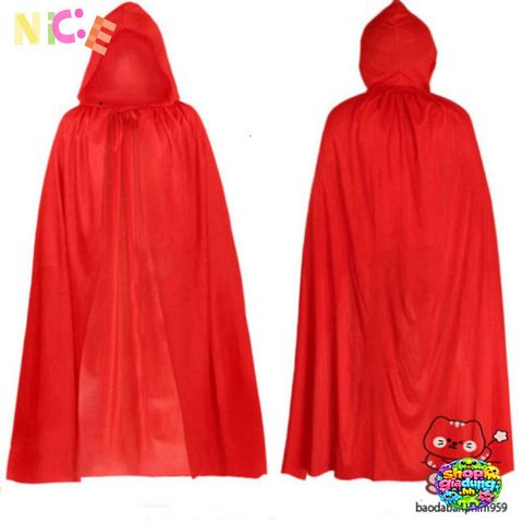 Áo Choàng Thần Chết 2 Lớp Đen Đỏ - Trang Phục Halloween Bí Ẩn, Cosplay Phù Thủy, Mặc Tiệc Kinh Dị