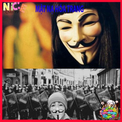 Mặt Nạ V for Vendetta Biểu Tượng - Phụ Kiện Halloween Độc Đáo, Dùng Cho Cosplay, Lễ Hội và Tiệc Hóa Trang