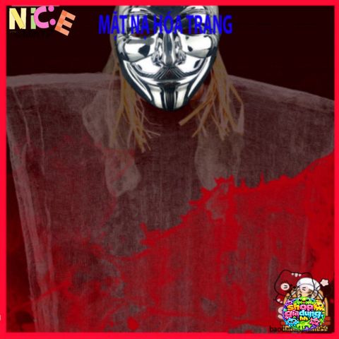 Mặt Nạ V for Vendetta Biểu Tượng - Phụ Kiện Halloween Độc Đáo, Dùng Cho Cosplay, Lễ Hội và Tiệc Hóa Trang