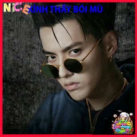Kính Mát Gọng Tròn Thời Thượng UV400 Cho Nam Nữ - Phong Cách Nobita Thời Trang, Chống Nắng, Quà Tặng Độc Đáo