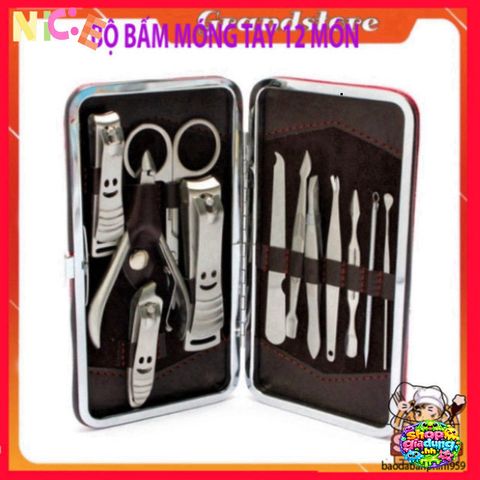 Bộ Dụng Cụ Làm Đẹp 12 Món - Bao Gồm Dụng Cụ Cắt Móng & Tập Giảm Cân An Toàn Tại Nhà - Giải Pháp Chăm Sóc Sắc Đẹp Tiện Lợi