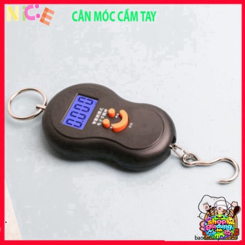Cân Điện Tử Mini 50kg Hình Mặt Cười - Cân Ăn Chính Xác Di Động, Thiết Kế Tiện Lợi Dành Cho Mua Sắm và Du Lịch