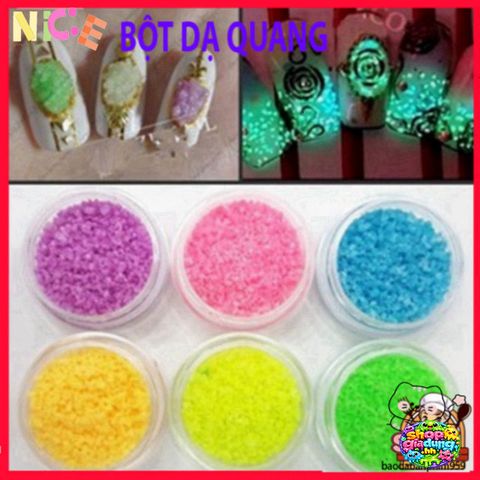 Bột Dạ Quang Sáng Rực - Bột Acrylic Màu Sắc Dạ Quang Cho Bộ Móng Đẹp Mắt Trong Tối - Phụ Kiện Làm Đẹp Dành Cho Tiệc Hóa Trang