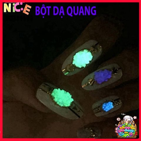 Bột Dạ Quang Sáng Rực - Bột Acrylic Màu Sắc Dạ Quang Cho Bộ Móng Đẹp Mắt Trong Tối - Phụ Kiện Làm Đẹp Dành Cho Tiệc Hóa Trang