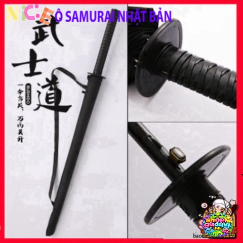 Ô Dù Che Mưa Katana 16 Nan - Phong Cách Nhật Đen Đẹp, Chống Nắng, Phụ Kiện Thời Trang Nam Nữ Hấp Dẫn