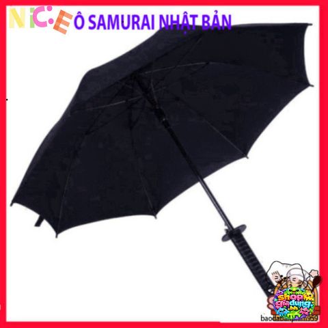 Ô Dù Che Mưa Katana 16 Nan - Phong Cách Nhật Đen Đẹp, Chống Nắng, Phụ Kiện Thời Trang Nam Nữ Hấp Dẫn