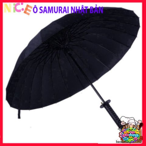 Ô Dù Che Mưa Katana 16 Nan - Phong Cách Nhật Đen Đẹp, Chống Nắng, Phụ Kiện Thời Trang Nam Nữ Hấp Dẫn