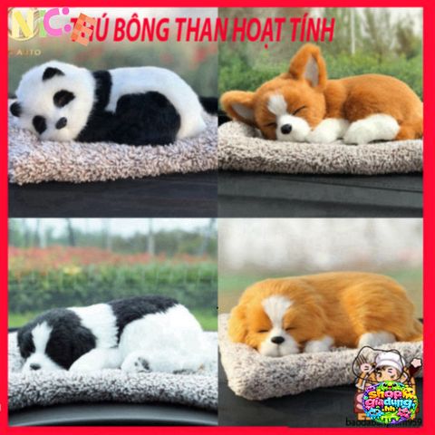 Thú Nhồi Bông Lõi Than Hoạt Tính Khử Mùi Ô Tô - Trang Trí và Lọc Không Khí Dễ Thương 20x28cm