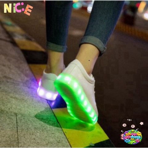 Giày Thể Thao Cổ Cao LED Phát Sáng 7 Màu - Giày Sneaker Cao Cấp Cho Nam Nữ Thể Thao Năng Động, Thoải Mái và Cá Tính