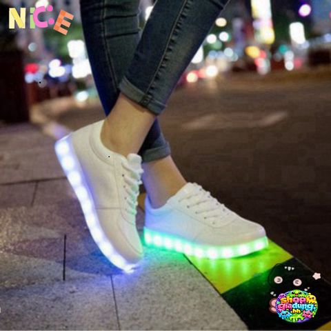 Giày Thể Thao Cổ Cao LED Phát Sáng 7 Màu - Giày Sneaker Cao Cấp Cho Nam Nữ Thể Thao Năng Động, Thoải Mái và Cá Tính