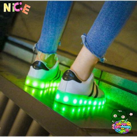 Giày Thể Thao Cổ Cao LED Phát Sáng 7 Màu - Giày Sneaker Cao Cấp Cho Nam Nữ Thể Thao Năng Động, Thoải Mái và Cá Tính