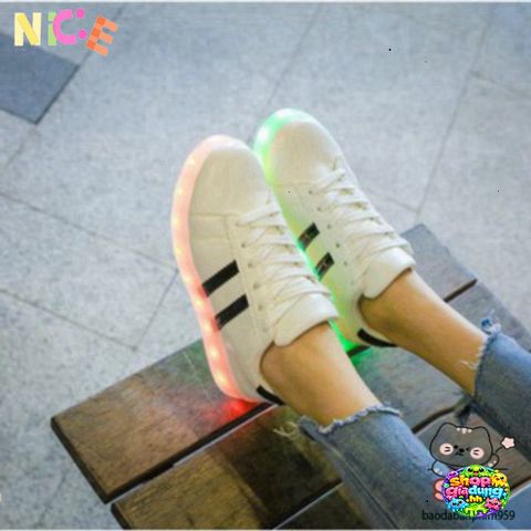 Giày Thể Thao Cổ Cao LED Phát Sáng 7 Màu - Giày Sneaker Cao Cấp Cho Nam Nữ Thể Thao Năng Động, Thoải Mái và Cá Tính