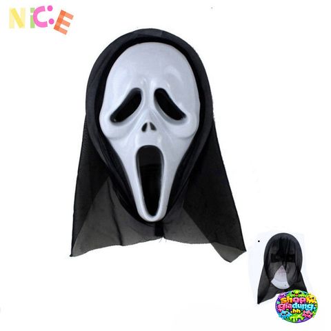 Mặt Nạ Hóa Trang Halloween Đen Trắng - Mẫu Độc Đáo Cho Lễ Hội, 25x30cm, Không Gây Kích Ứng, Thoải Mái Khi Sử Dụng