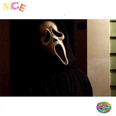 Mặt Nạ Hóa Trang Halloween Đen Trắng - Mẫu Độc Đáo Cho Lễ Hội, 25x30cm, Không Gây Kích Ứng, Thoải Mái Khi Sử Dụng