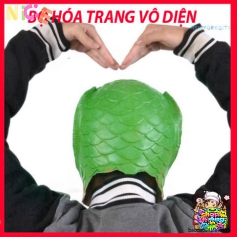 Mặt Nạ Silicon Ếch Xanh Dành Cho Người Lớn - Phụ Kiện Hóa Trang Độc Đáo Cho Tiệc Halloween và Cosplay