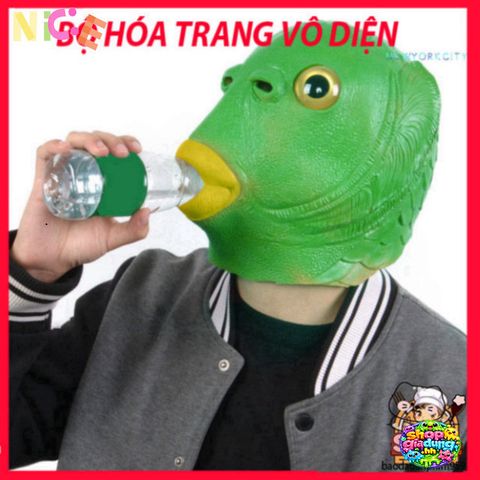 Mặt Nạ Silicon Ếch Xanh Dành Cho Người Lớn - Phụ Kiện Hóa Trang Độc Đáo Cho Tiệc Halloween và Cosplay
