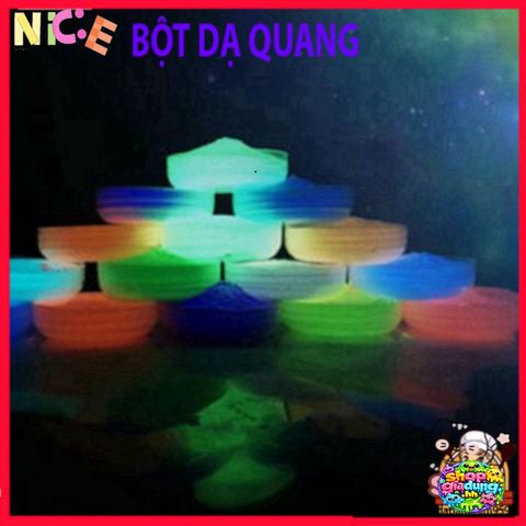 Bột Dạ Quang An Toàn 10g - Phát Sáng Trong Đêm, Trang Trí Nghệ Thuật, Dùng Cho Quần Áo, Gỗ, Gốm, Đánh Dấu An Toàn EXIT