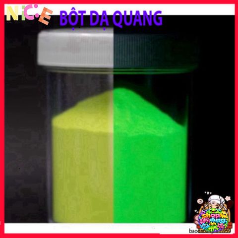 Bột Dạ Quang Vàng Chanh 40g - Epoxy Phát Sáng Trong Bóng Tối, Tạo Hiệu Ứng Nghệ Thuật Sáng Tạo Cho DIY và Trang Trí