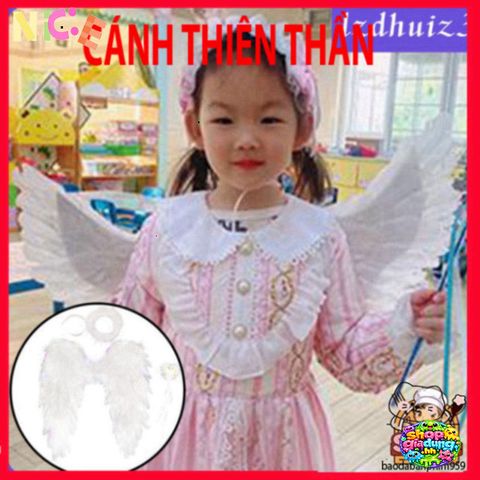 Cánh Thiên Thần Phát Sáng Cho Trẻ Em - Dễ Thương Màu Trắng, Hoàn Hảo Cho Tiệc Halloween, Giáng Sinh, Lễ Hội và Sự Kiện