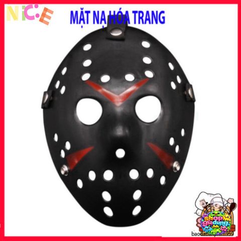 Mặt Nạ Hóa Trang Jason - Phụ Kiện Halloween Độc Đáo, Chất Liệu Bền Bỉ, Hoàn Hảo Cho Bữa Tiệc Kinh Dị