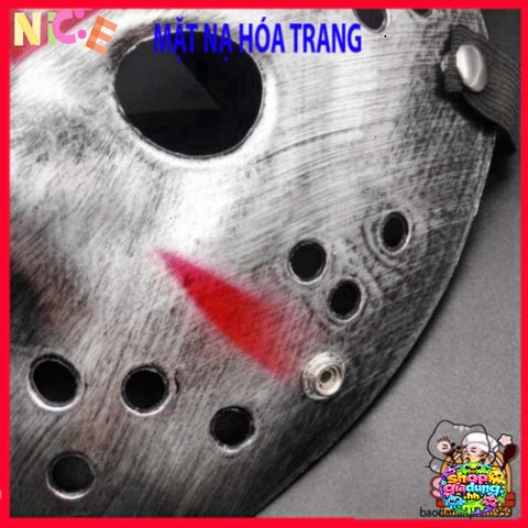 Mặt Nạ Hóa Trang Jason - Phụ Kiện Halloween Độc Đáo, Chất Liệu Bền Bỉ, Hoàn Hảo Cho Bữa Tiệc Kinh Dị
