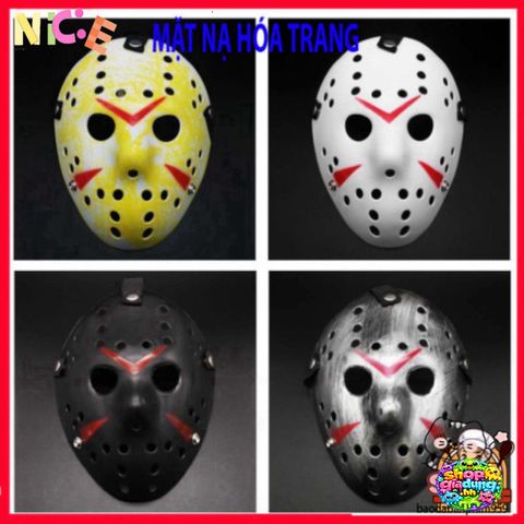 Mặt Nạ Hóa Trang Jason - Phụ Kiện Halloween Độc Đáo, Chất Liệu Bền Bỉ, Hoàn Hảo Cho Bữa Tiệc Kinh Dị