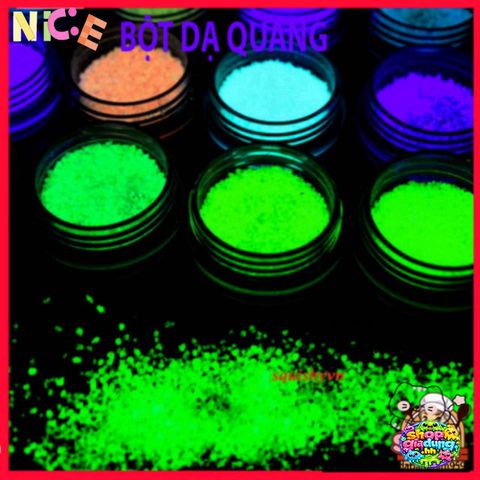 Bột Dạ Quang Đa Năng 10g - Sơn Phát Quang Nhiều Màu Cho Nghệ Thuật Bodypainting và Trang Trí Độc Đáo