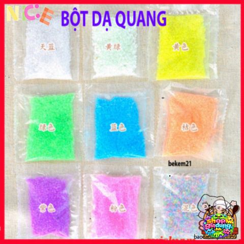 Bột Dạ Quang Đa Năng 10g - Sơn Phát Quang Nhiều Màu Cho Nghệ Thuật Bodypainting và Trang Trí Độc Đáo