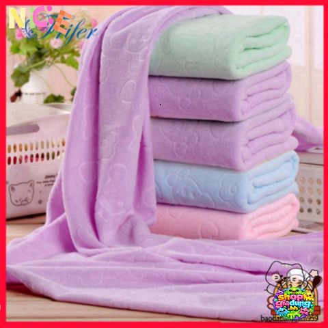 Khăn Tắm Nhật Bản Kích Thước Lớn 70x140cm Chất Liệu Cotton Mịn, Khô Nhanh, Thoải Mái Cho Gia Đình và Trẻ Em