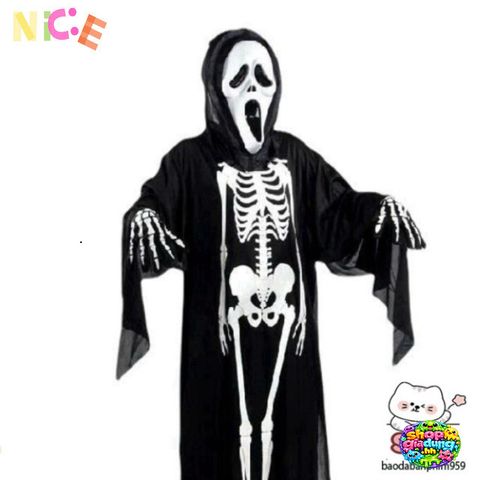 Scream Áo Xương Thần Chết Halloween - Trang Phục Cosplay Chất Liệu Thoải Mái, Dễ Đến Bữa Tiệc Ma Quái
