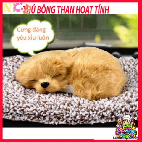 Thú Bông Khử Mùi Than Hoạt Tính - Chó Mèo Gấu Siêu Đáng Yêu Trang Trí Ô Tô, Gia Đình, Dễ Thương 99% Chân Thực